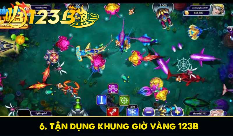 7 mẹo bắn cá 123B giúp tăng tỷ lệ trúng gấp vạn lần 7 6. Tận dụng khung giờ vàng 123B